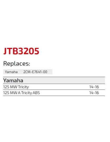 correa jt para yamaha tricity 125