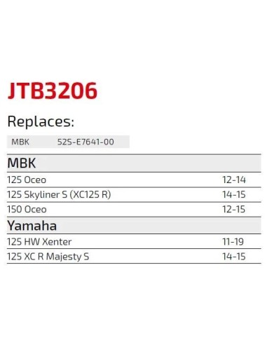 correa jt para yamaha xenter y majestyc 125
