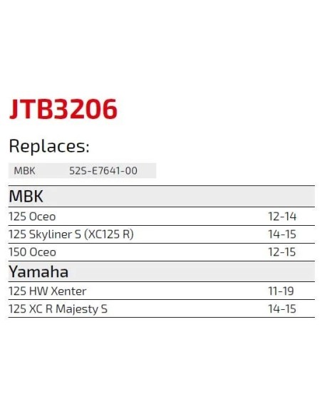 correa jt para yamaha xenter y majestyc 125