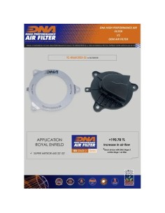 toma de admision dna filters s3 royal enfield shotgun tc re65cr23 s3 2