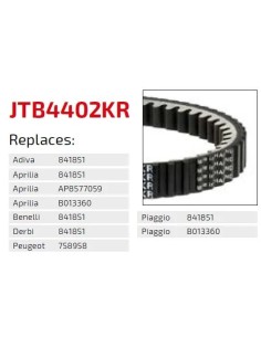correa moto jt kevlar piaggio premium jtb4301kr 2