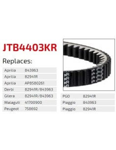 correa moto jt kevlar piaggio premium jtb4402kr 2