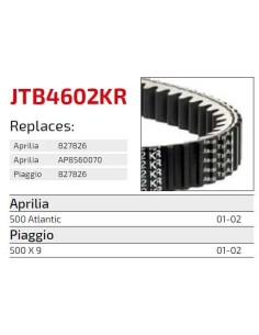 correa moto jt kevlar piaggio premium jtb4206kr 2