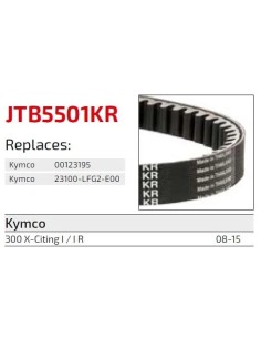 correa moto jt kevlar kymco premium jtb5405kr 2