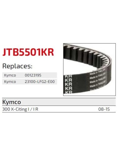 correa moto jt kevlar kymco premium jtb5405kr
