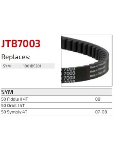 correa de transmision moto jt sprockets premium jtb7003 2