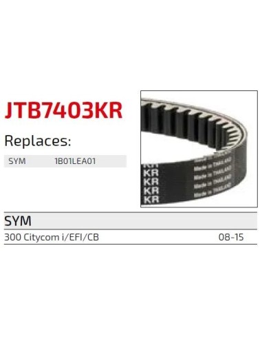 correa moto jt kevlar sym premium jtb7401kr