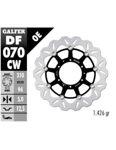 disco freno moto galfer flotante wave completo 310