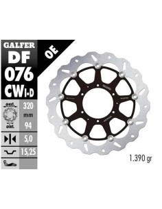 disco freno moto flotante galfer wave 320x5m df076