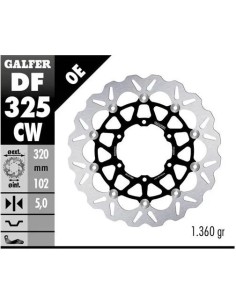 disco freno moto galfer flotante wave completo 320