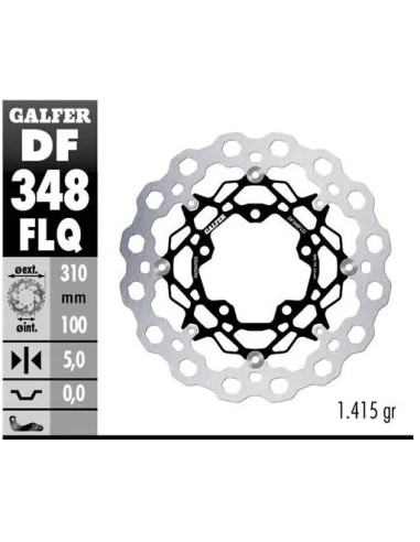 disco freno moto flotante galfer qubic 310x5mm df3