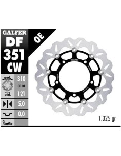 disco freno moto galfer wave flotante completo df3