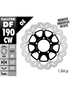disco freno moto galfer flotante wave completo 310