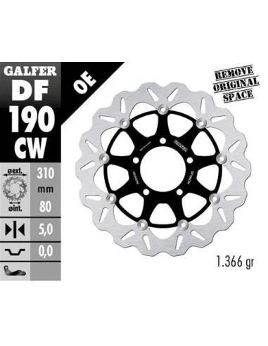 disco freno moto galfer flotante wave completo 310