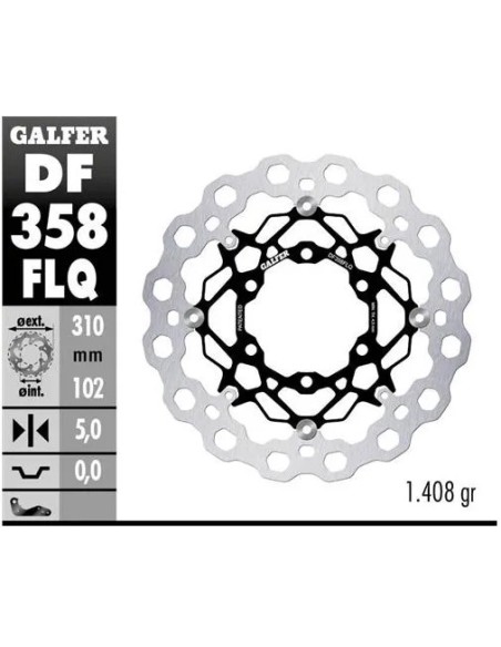 disco freno moto flotante galfer qubic 310x5mm df3