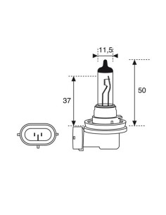 lampara para motos halogena h11 xl xenon laser 52xl 2