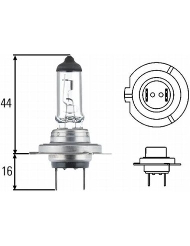 lampara para moto h7 12v 55w larga duracion amolux 779ll