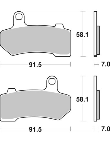 pastillas de freno traseras brembo 07hd17sp para harley davidson v rod prime line