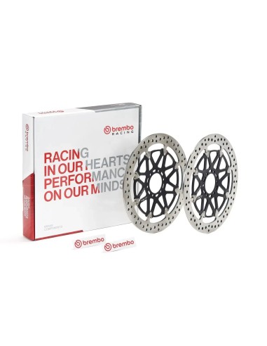 pareja de discos de freno delanteros brembo racing t drive ref 208a98525