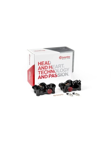 pinzas de freno radiales brembo racing cnc p4 32 cafe racer 484 100mm