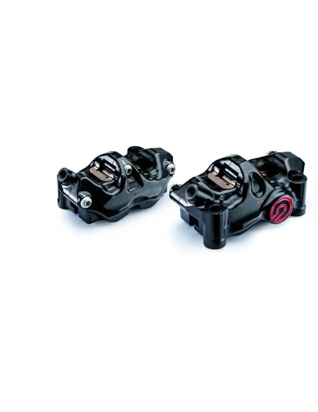 pinzas de freno radiales brembo racing cnc p4 32 cafe racer 484 100mm