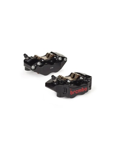pinzas brembo racing pinzas de freno radiales cnc gp4 rb negras 100mm 220b47330