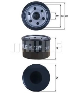 filtro de aceite mahle oc1023