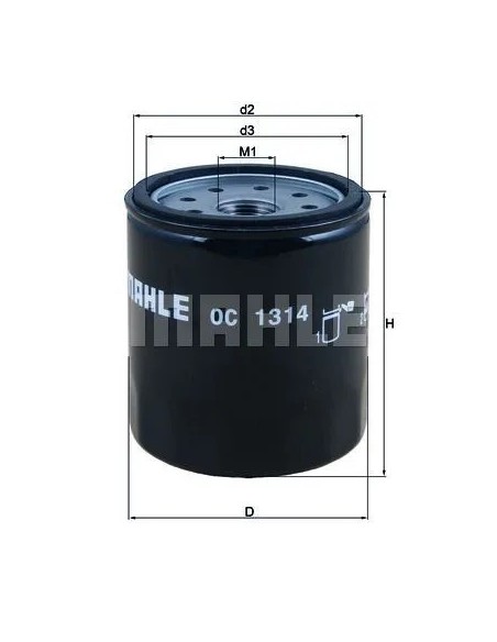 filtro de aceite mahle oc1314