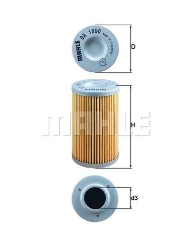 filtro de aceite mahle ox1090