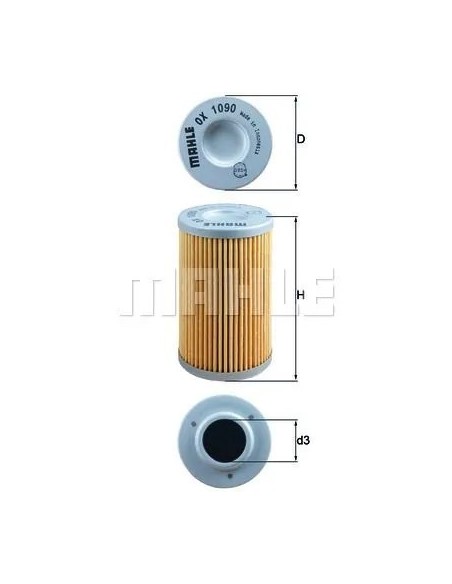 filtro de aceite mahle ox1090