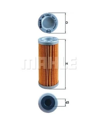 filtro de aceite mahle ox1092