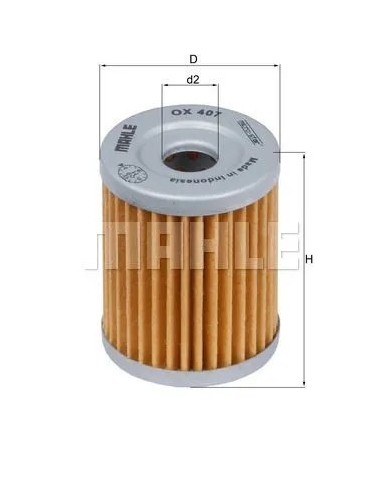 filtro de aceite mahle ox407