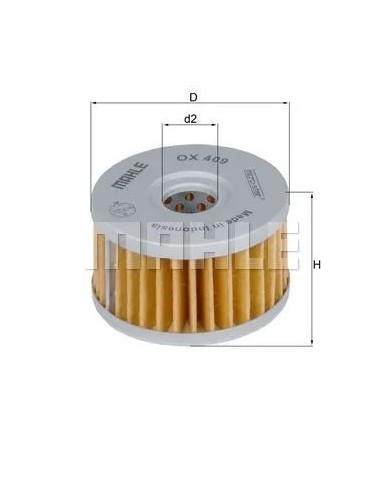 filtro de aceite mahle ox409