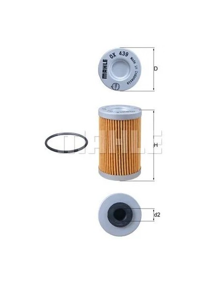 filtro de aceite mahle ox439d