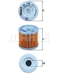 filtro de aceite mahle ox798