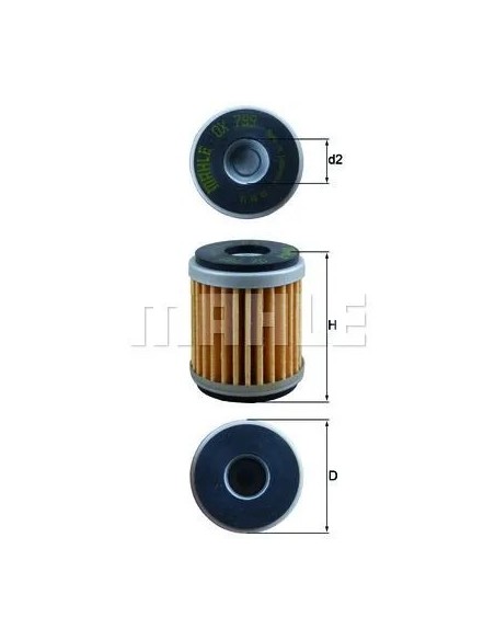 filtro de aceite mahle ox799