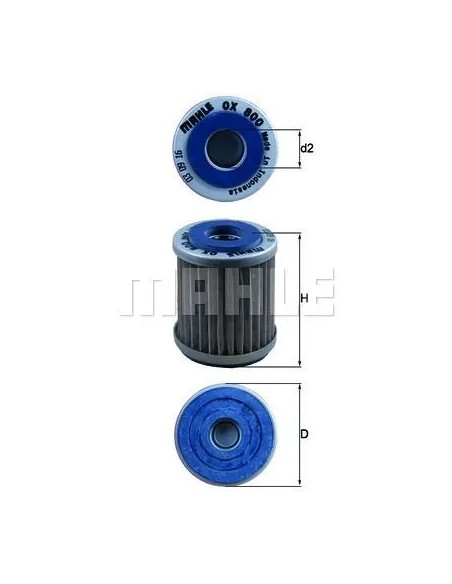 filtro de aceite mahle ox800