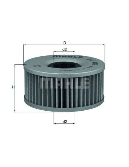 filtro de aceite mahle ox802