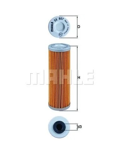 filtro de aceite mahle ox807