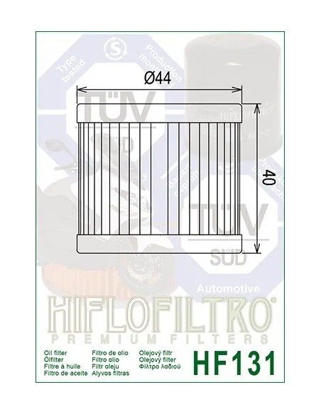 filtro de aceite hf 131 hiflofiltro