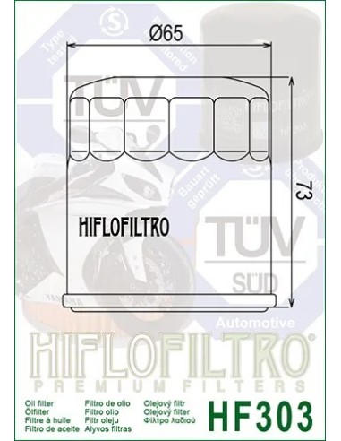 filtro de aceite hf 303 hiflofiltro