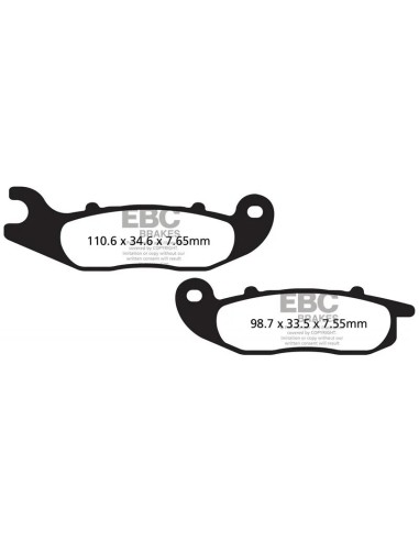pastillas ebc honda pcx 125 y varias sfac693