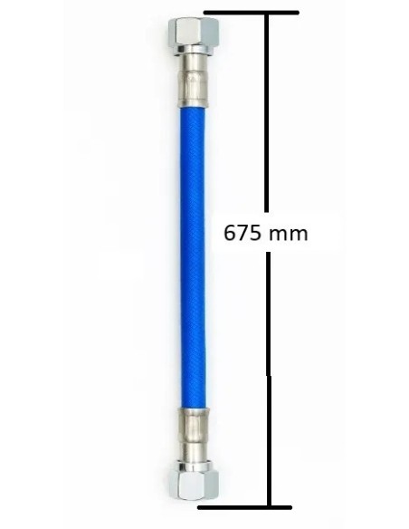tubo de moto acero 675mm frentubo a06 0675 x1blu
