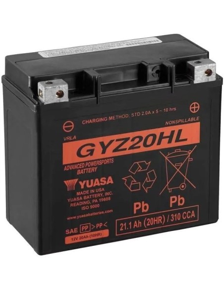 bateria para motocicleta yuasa mf 21 1ah wc gyz20hl
