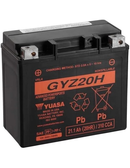 bateria para motocicleta yuasa mf 21 1ah wc gyz20h