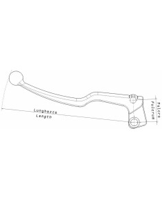 maneta izquierda abatible racing fulcro 26 mm ref 6386 60 10 04 1 2