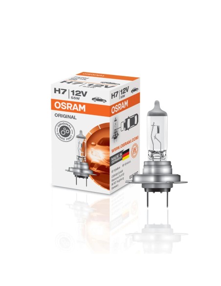 lampara faro de carretera osram h7 12v 55w 3200k halogena