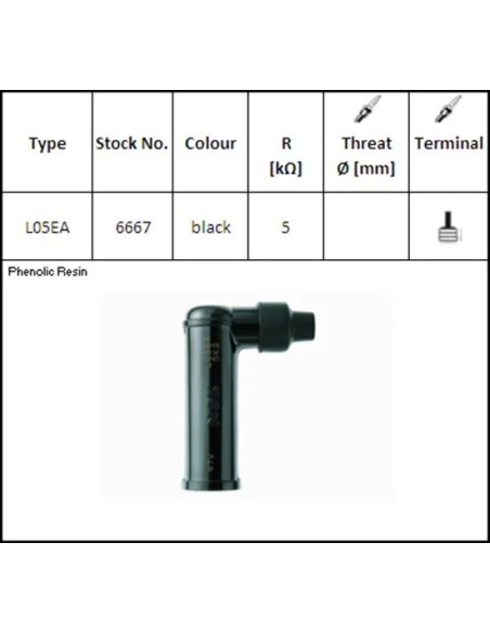 pipa bujia moto ngk 6667 l05ea