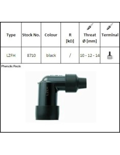 pipa bujia de moto ngk 8381 lzfh 2