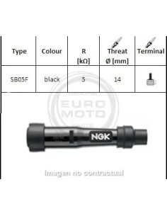 pipa bujia de moto ngk 8080 sb05f